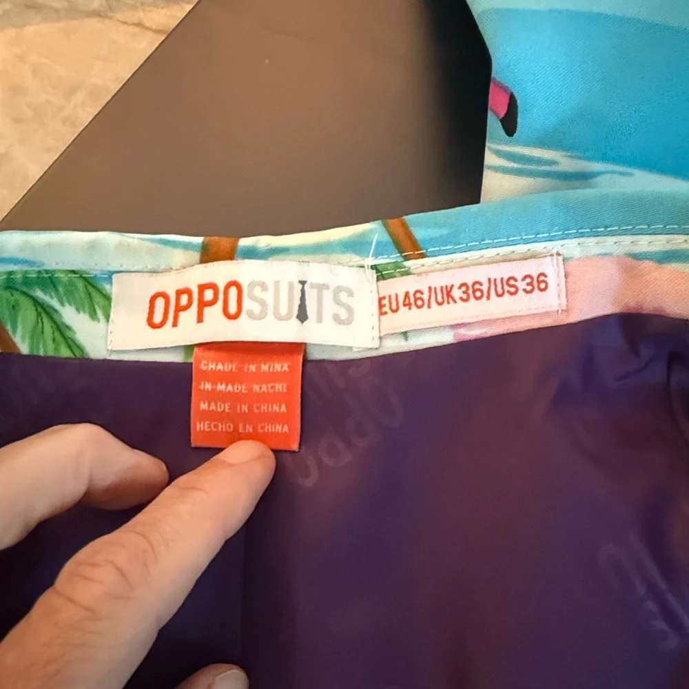 OppoSuits Flamingo mens suit US 36